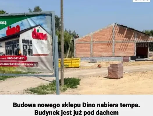 Nowy Dino w gminie Ryki – budowa wchodzi w kolejny etap