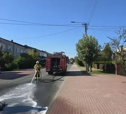 Plama ropopochodna w Lubartowie – interwencja strażaków