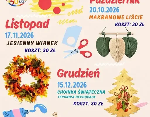 Warsztaty rękodzielnicze dla dzieci i młodzieży – start już 20 października