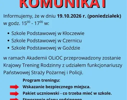 Krajowy Trening Rodzinny w Gminie Kłoczew – praktyczna wiedza o bezpieczeństwie